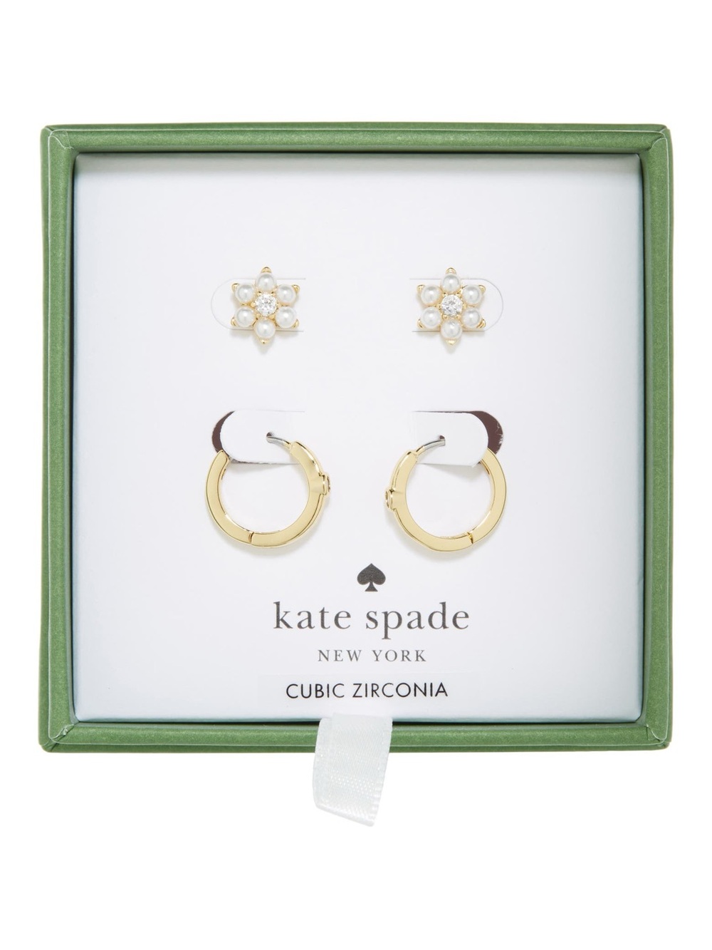 Kate Spade Pearl Cluster and Hoops: Curated Set Earrings w/box - NWT